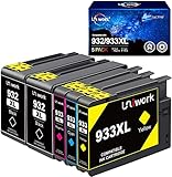 Uniwork 932XL 933XL Druckerpatronen Multipack Kompatibel für HP 932 XL 933 XL Patronen für HP Officejet 6600 6700 6100 7110 7510 7610 7612 ( 5er-Pack 2 Schwarz 1 Cyan 1 Magenta 1 Gelb )
