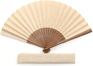 舞扇堂【男性用扇子】伝統文様・和絣／わがすり（扇子袋付き） (生成)