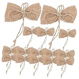 petit tableau deco maison du monde Nœud décoratif en toile de jute pour couronne – ce petit nœud décoratif peut être accroché à un arbre, une couronne, une porte, un mur, une fenêtre, un porche, etc