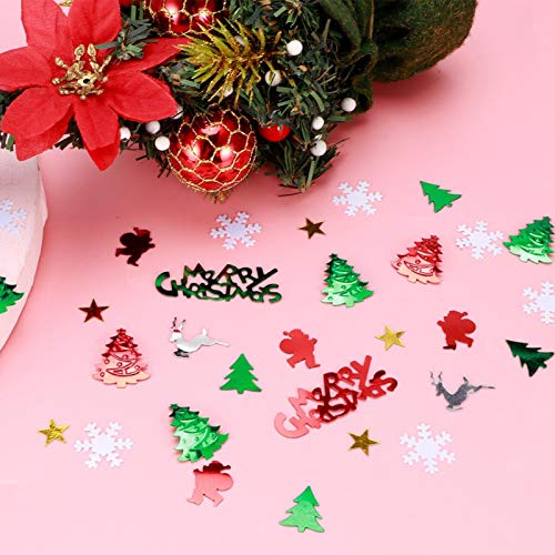 Christmas Confetti, 2 Bags Christmas Glitter Flocos de neve de Natal requintados Enfeites de Natal p