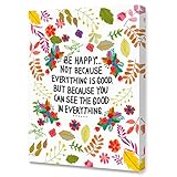 Be Happy Framed Canvas Wall...