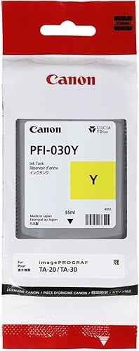 Tinta amarilla de 1.9 fl oz (PFI-030Y) para Canon imagePROGRAF TA-20 y TA-30
