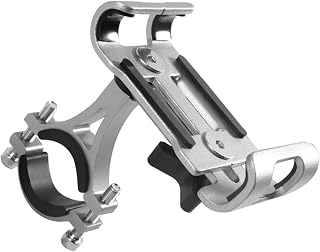 Aluminum Alloy Bike Phone Holder 360°Rotatable Phone Clamps Scooter Phone Clip Adjustable Cycling Bracket