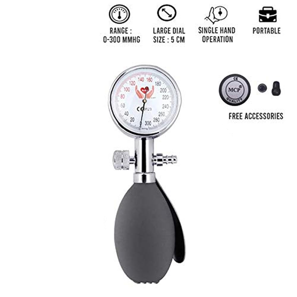 Palm Type Aneroid Sphygmomanometer Wrist BP Monitor (Grey) Palm Type Aneroid Sphygmomanometer Wrist BP Monitor (Grey)