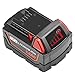 LabTEC Batería de repuesto para M18, Batería de litio de 18V 5500mAh para Milwaukee 18V M18 48-11-1840 48-11-1828 48-11-1820 48-11-1815 48-11-1850 para herramientas eléctricas