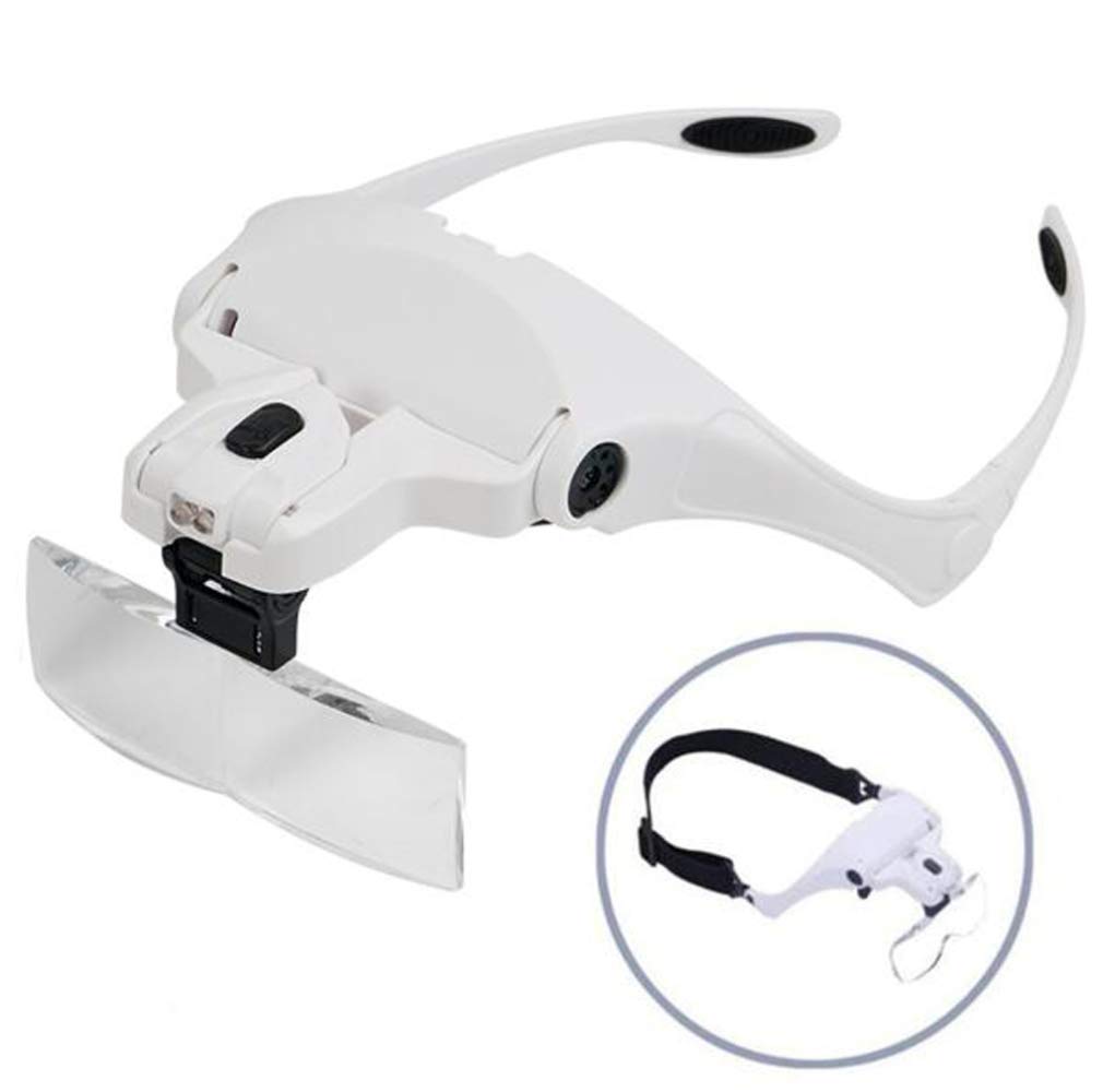 Lupe mit 3 LED-Leuchten, handliche 30-fache Vergrößerung, hochauflösende, beleuchtete Lupe zum Lesen, Reparieren, Basteln, Schmuckherstellung und mehr.