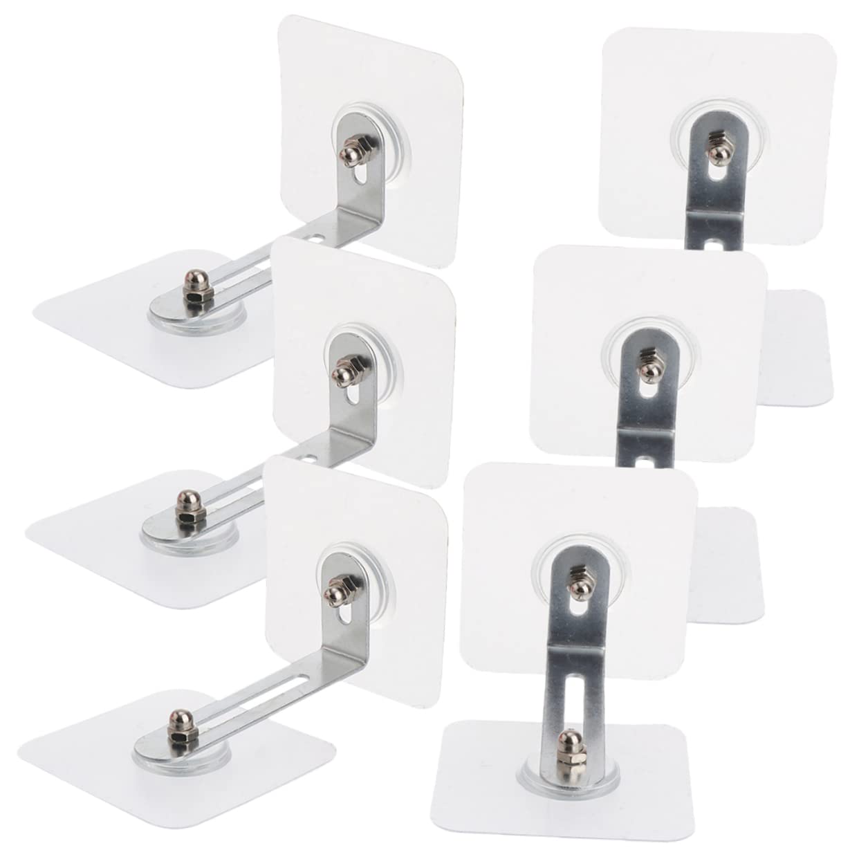 HEMOTON Furniture Anti Tipping Device 6pcs Adhesive Baby Proofing Furniture Anchors Wall Anchors for Boys and Girls Safety No Drill