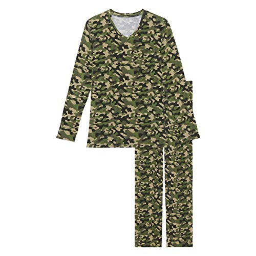 Posh Peanut Adult Pajamas Set - Two Piece Men Loungewear - Soft Viscose from Bamboo Nightwear PJs - Main Image