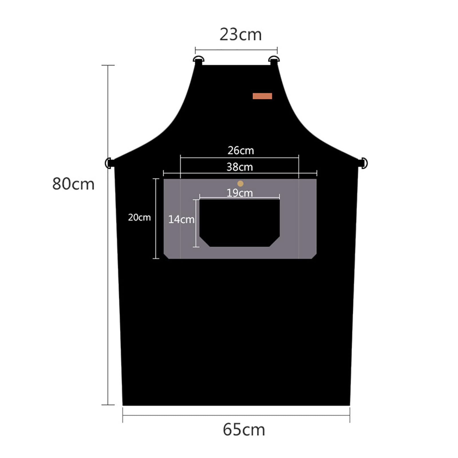 Tablier de cuisine réglable en toile de coton avec poches pour la cuisine, la pâtisserie, le jardinage