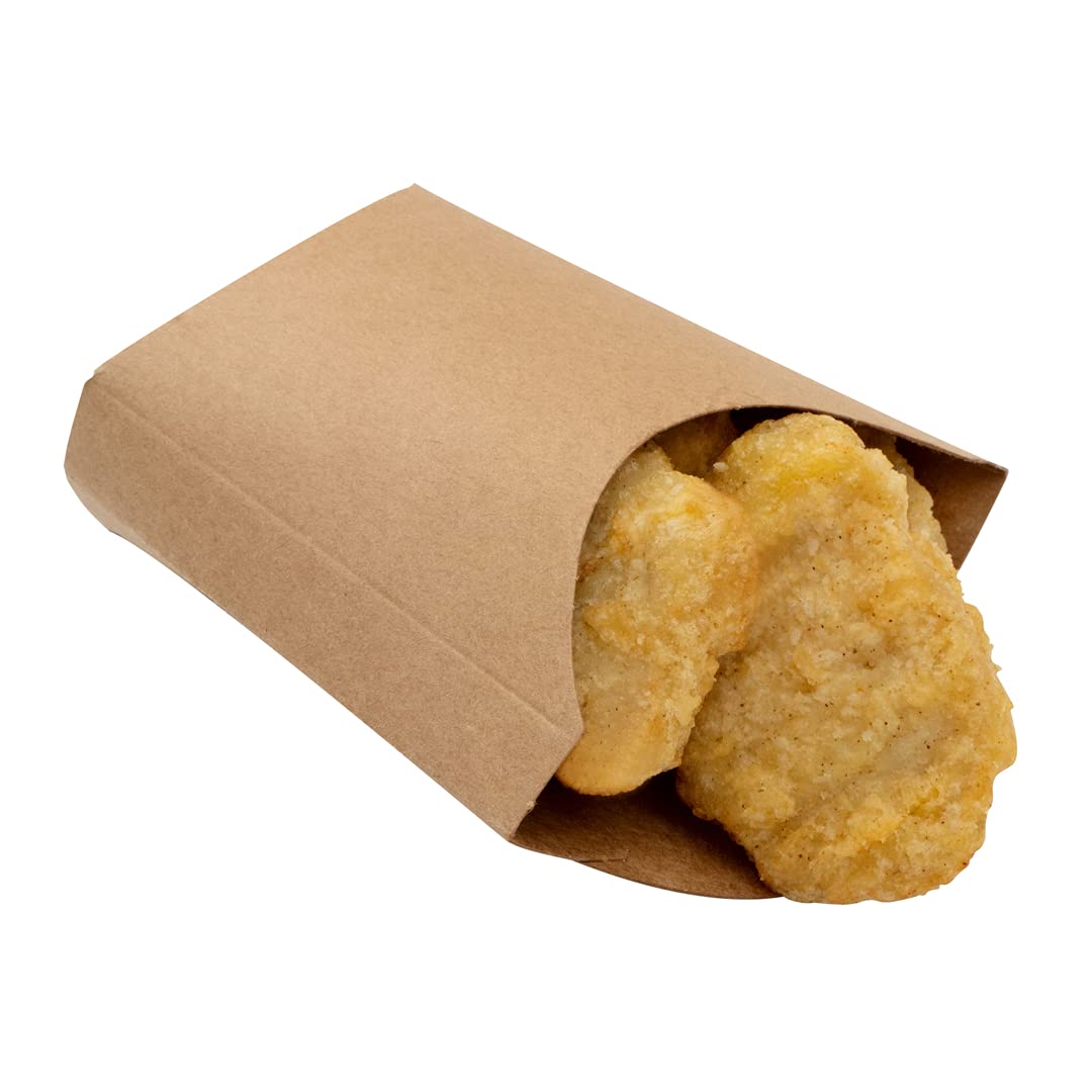Gobelets jetables papier kraft Bio Tek anti-gras pour frites et snacks chauds