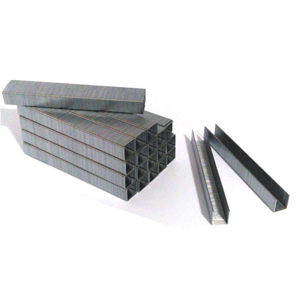 FAST WORLD SHOPPING ® Set 5000 Graffette Metalliche 12.8 x 14Mm Punte Spillatrice Graffettatrice Pneumatica Aria Compressa
