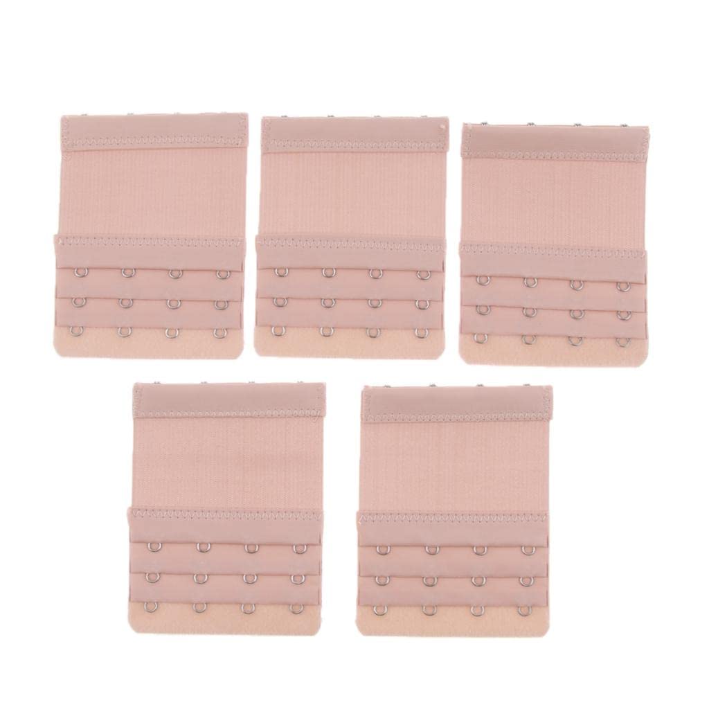 5Pack Womens Bra Extender 4 Hook 3 Rows Bra Extension Underwear Straps Nude Clothing, Shoes & Accessories | Womens Clothing | Intimates & Sleep | Bras & Bra Sets-image-41