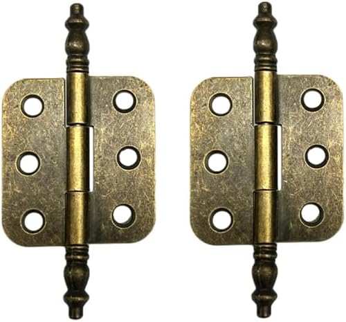 Hinges, 2 Pieces Antique Wooden Box Crafts Cabinet Metal Hinge