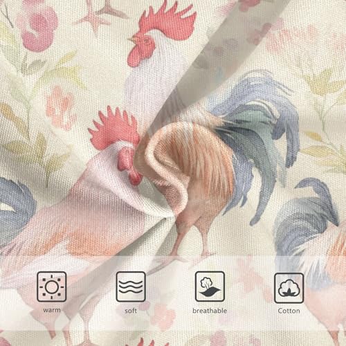 Wusikd Rooster Color Girls' Underwear Cotton Girls Briefs Soft Toddler Underwear 2T3