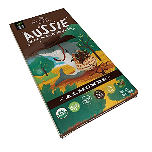AUSSIE SHARKBARÂ® ALMONDS CAROB CHOCOLATE BAR