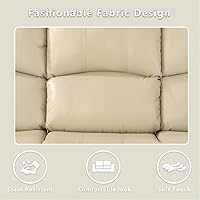 Vista 6 de Juego de muebles de cuero sintético para sala de estar, juego de sofá reclinable, sofá de dos plazas, juegos de muebles para sala de estar, sofá
