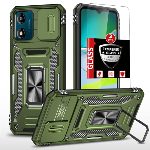 Coque antichoc Moto E13 avec protège-objectif coulissant anti-rayures