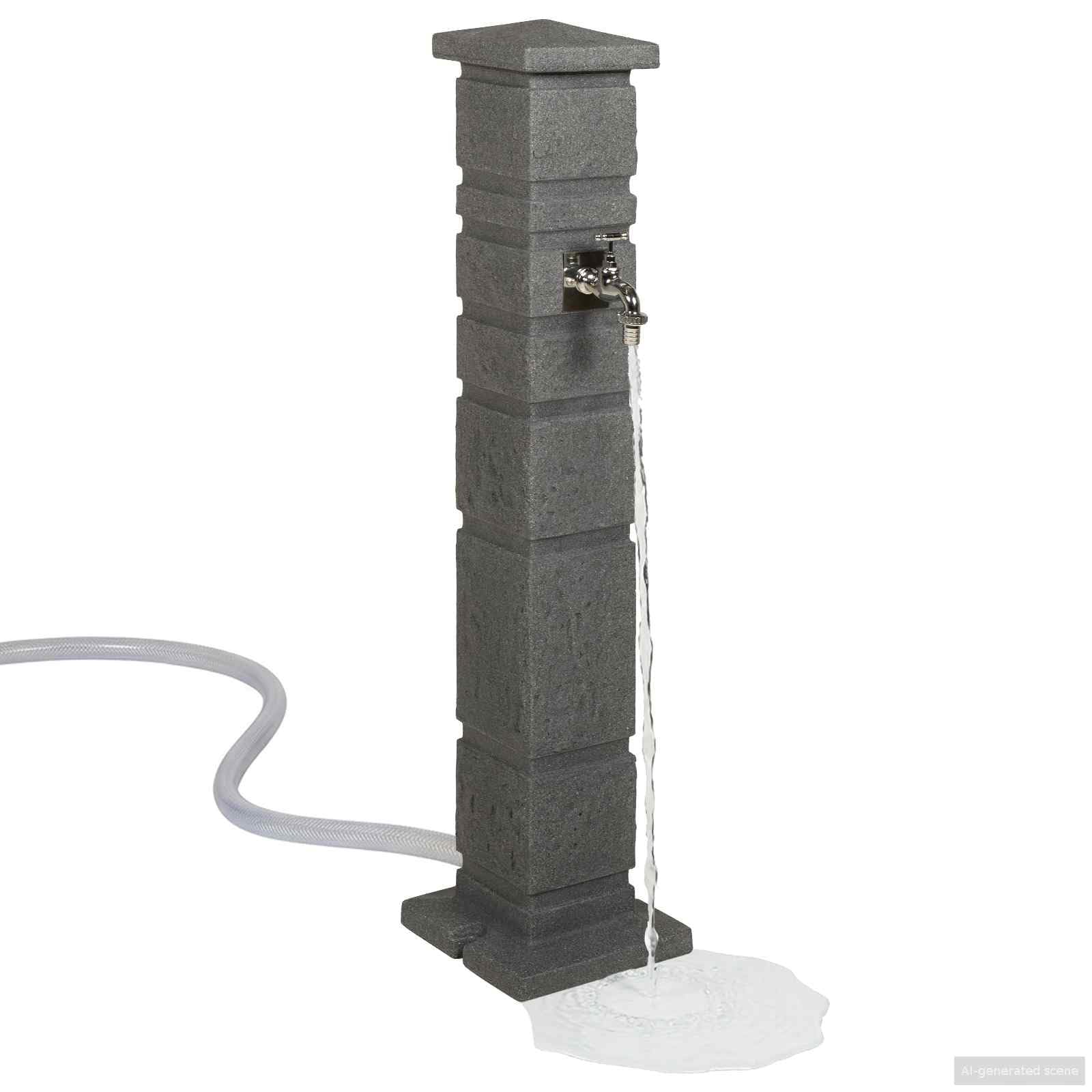 vidaXL Garten-Tanker Anthrazit 26 x 26 x 101 cm PE