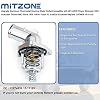 MITZONE Upgrade Aluminum Thermostat Housing Water Outlet Compatible with 2014-2020 Chevy Silverado 1500 Suburban Tahoe GMC Sierra 1500 Yukon Yukon XL Cadillac Escalade Replace 12674639 15-11125