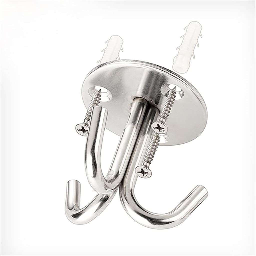 2pcs Stainless Steel Ceiling Mount Hook Heavy Duty Wall Hanger for Lantern Hammocks Rings Storage Fixed Accessories