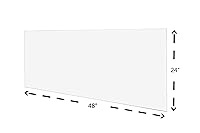 Vista 2 de Lámina de plástico de acrílico fundido, 1/4x24x48 pulgadas, plexiglás transparente