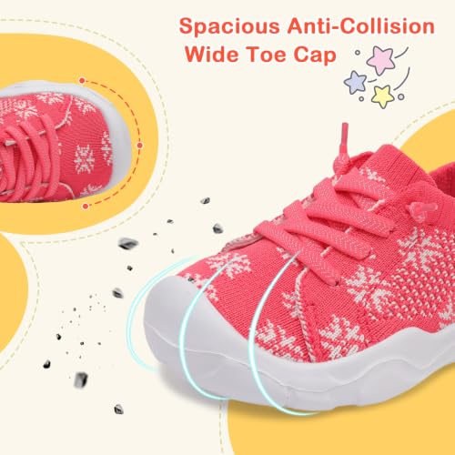 Image of LeIsfIt Toddler Shoes Boys Girls Wide Toe Box Breathable Slip-On Sneakers Kids Lightweight Barefoot Feel Shoes for Everyday Play