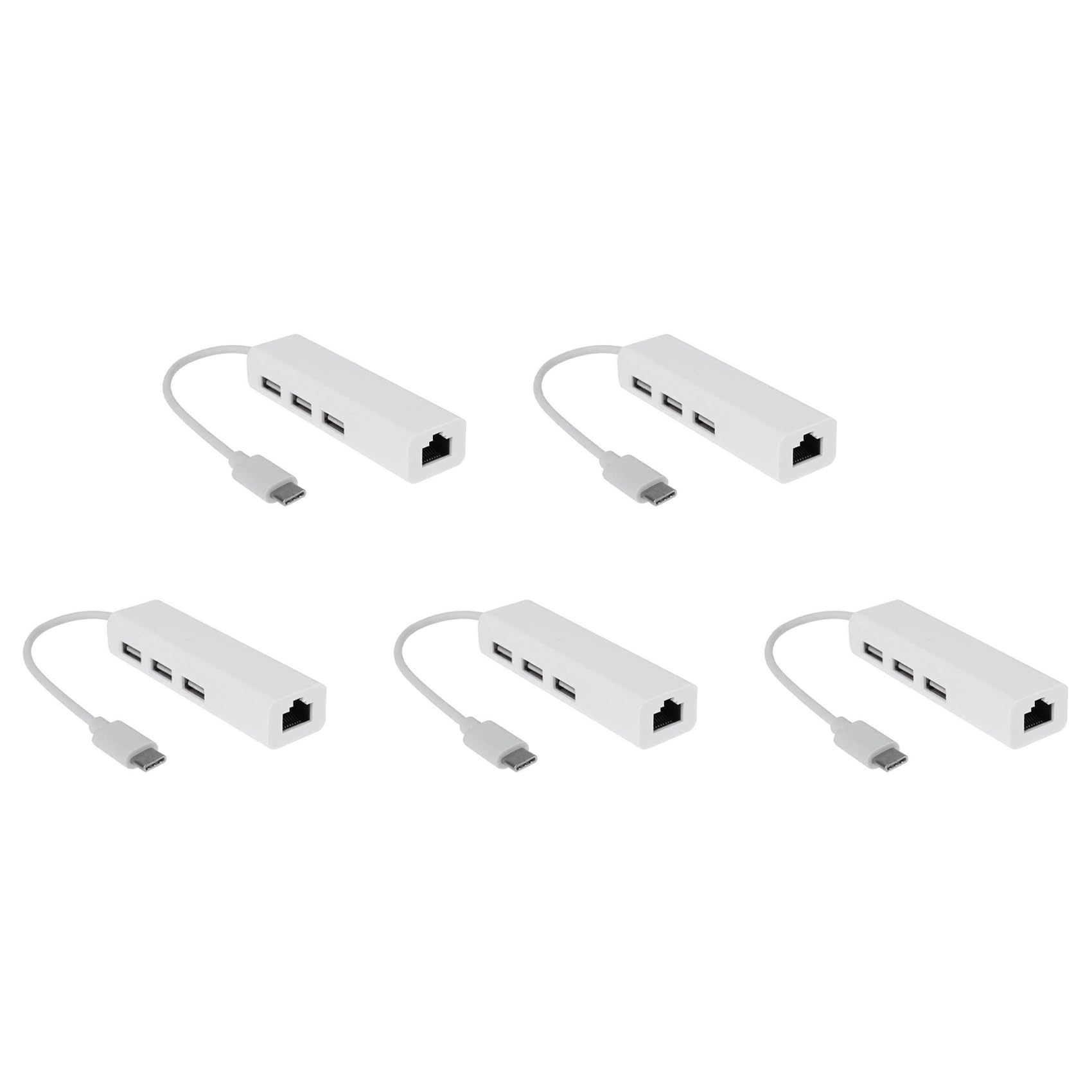 Hub USB C con Red RJ45 Ethernet Transmisión Estable USB 3.1 Tipo C para PC 8