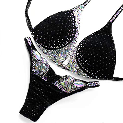 Luxy Black NPC IFBB Competition Figure Bikini Suit for Women