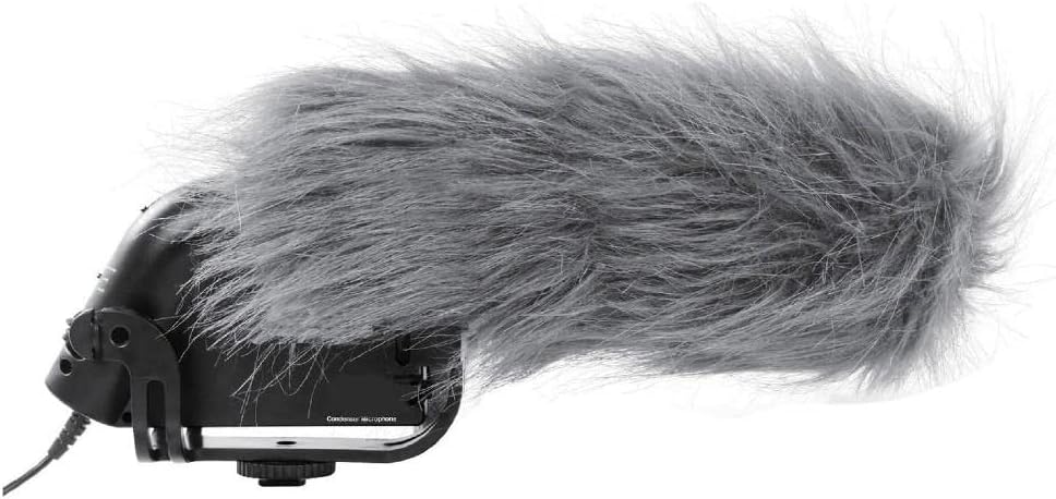 Vidpro XM-40 Condenser Shotgun Video Microphone with Fuzzy Windbuster