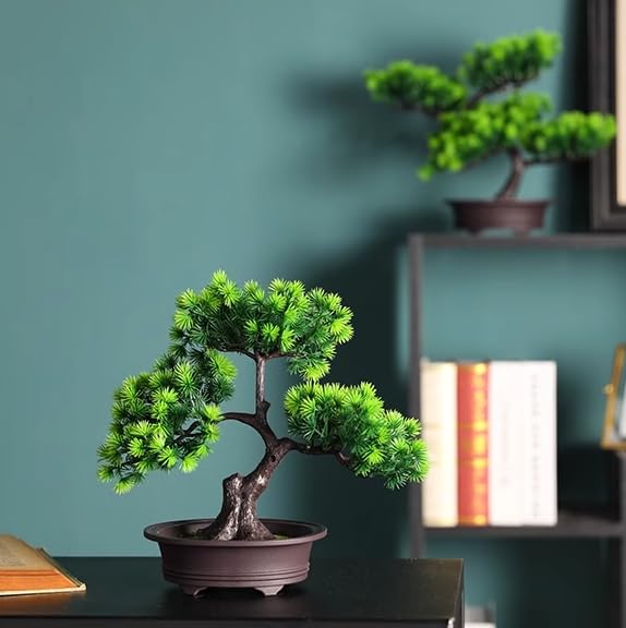 Amazon｜Farigrut 人工盆栽杉、人工植物、盆栽レプリカ人工盆栽