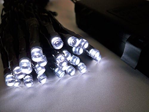 2 Sets of 30 LED Bright White Waterproof Outdoor Battery Operated Lights with Timer 8 Multi-Function 3M String Length, Party Christmas Fairy Wedding Birthday by Best Artificial (TM)