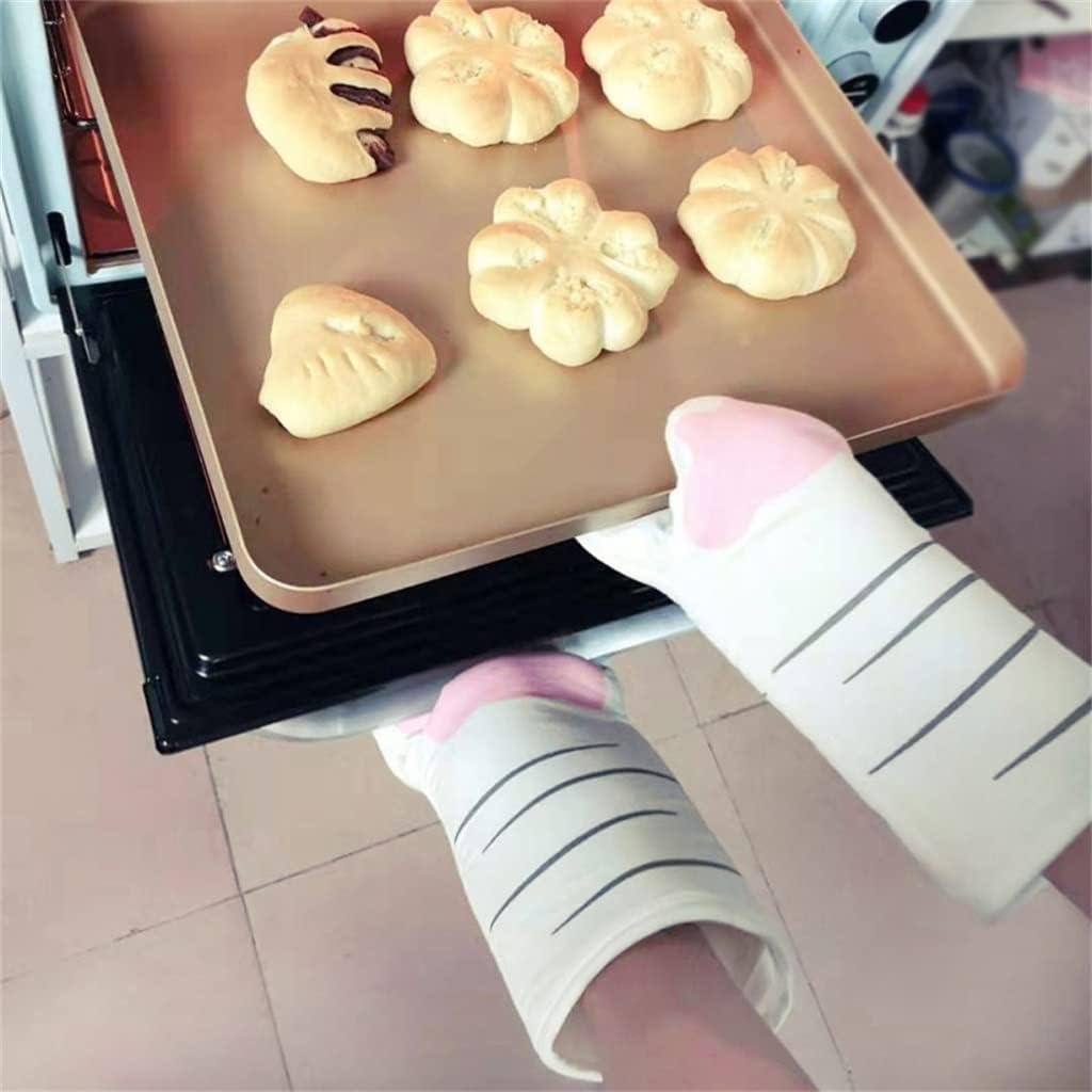 1 Piece Set of Cute Cartoon Oven Gloves, Long Cotton Baking Insulation, Tools