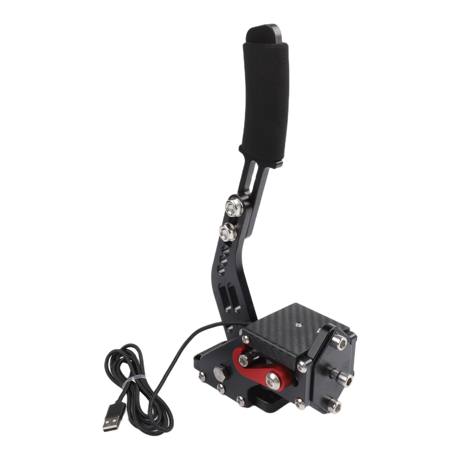 Freno a mano USB in lega di alluminio per PC, sensore Hall senza contatto, freno a mano per deriva, tensione regolabile, cambio da corsa compatibile con Logitech G27 G29 G920 T500, Assetto per