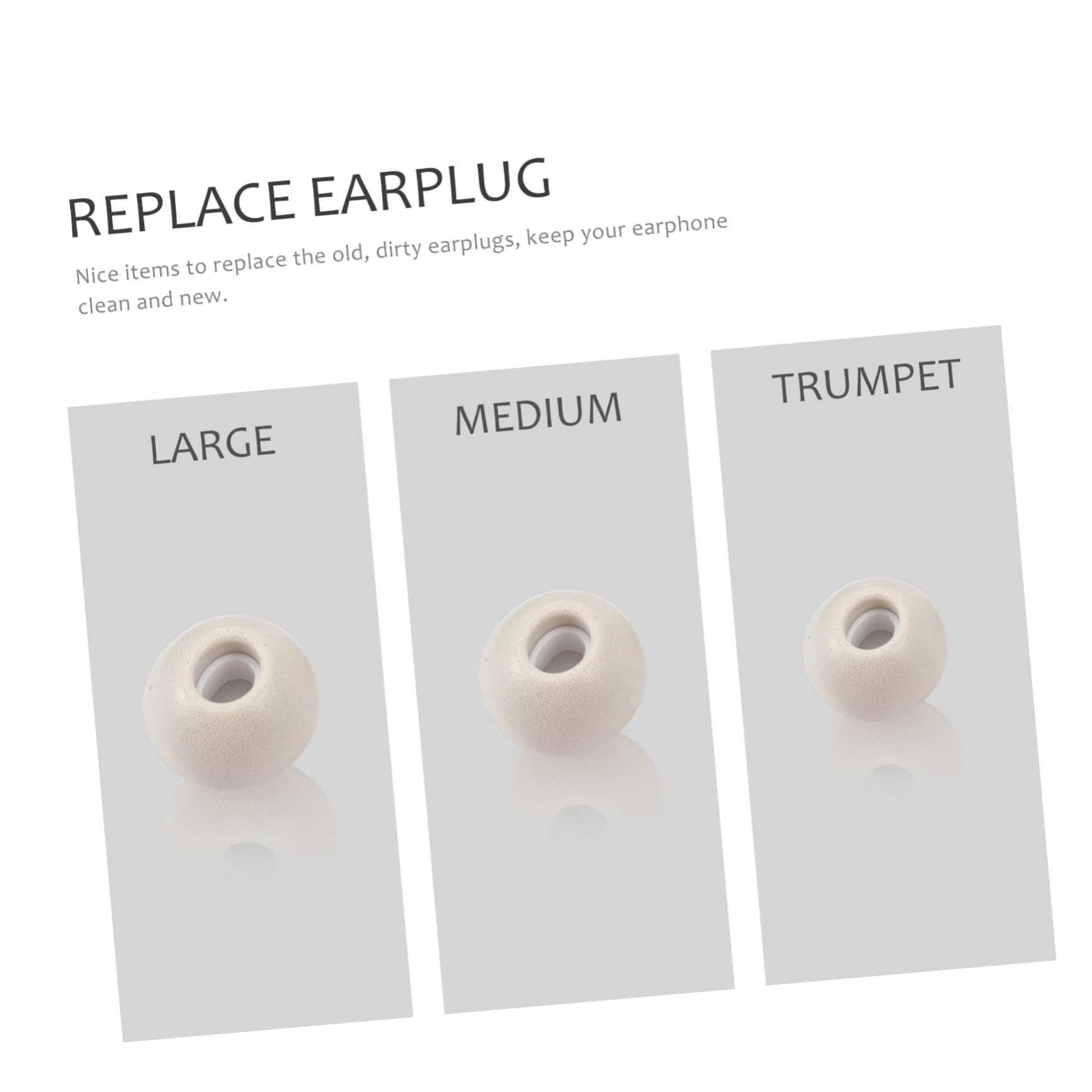 Hemobllo 9pares Almohadillas De Repuesto para Pro Memoria Silenciosas y Confortables Mediano y Accesorios De Auriculares para Mejorar La Calidad De Sonido