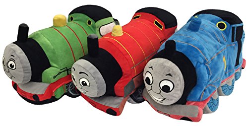 Image of Mattel Thomas and Friends Plush Stuffed James Pillow Buddy - Kids Super Soft Polyester Microfiber, 15 inch (Official Mattel Product)