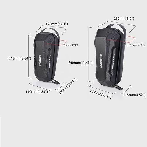 Miniatura 9 de WILD MAN Bolsa de almacenamiento de scooter resistente a la lluvia de liberación rápida para equilibrar scooters, patadas, bicicleta plegable