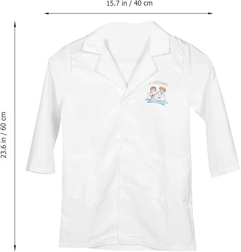 Miniatura 2 de Kisangel Abrigo de laboratorio para niños, juego de rol, juego de química, decorativo para proyectos escolares, disfraces, kits de ciencia