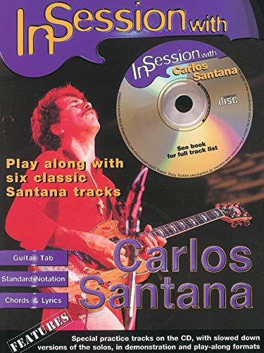 In Session with Carlos Santana: Guitar TAB, Book & CD