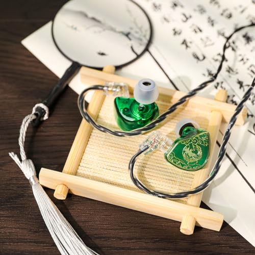 Linsoul TANGZU Wan’er S.G HiFi Dynamic Driver PET Diaphragm Écouteurs intra-auriculaires avec forme ergonomique, câble tressé OFC à 2 broches détachable pour DJ Stage musical (vert, avec micro) - Les Beatles, Paul McCartney, John Lennon, RIngo Starr, George Harrison Linsoul TANGZU Wan'er S.G HiFi Dynamic Driver PET Diaphragm Écouteurs intra-auriculaires avec forme ergonomique, câble tressé OFC à 2 broches détachable pour DJ Stage musical (vert, avec micro) – Image 7