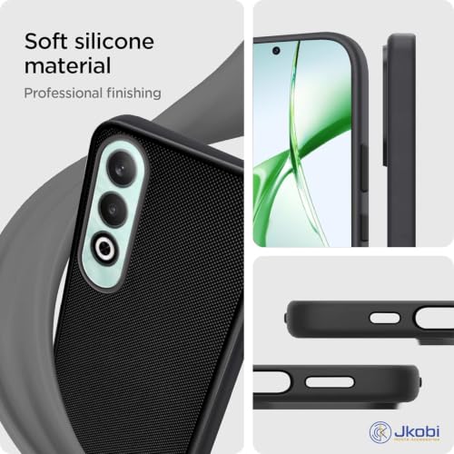 Image of Jkobi Rubberised Back Cover Case for Oneplus Nord CE 4 (Textured Grip Design | Micro-Fiber Cloth Inside | Slim and Light Weight | Soft Touch and Feel)