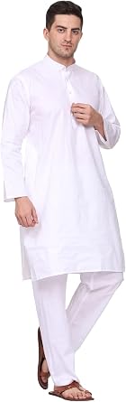 TOSQP27 Mens Cotton Kurta Pajama Set Gift Boys Ethnic Wedding Party Grooms Pyjama Outfit Men Traditional Festive Long Sleeve