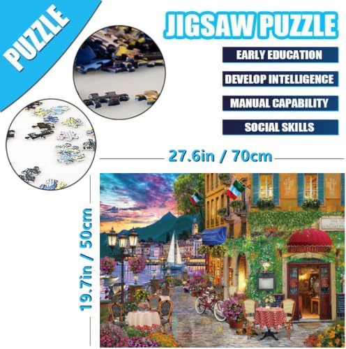 Puzzle für Erwachsene 1000 Teile Italienisches Fascino 70 x 50 cm Puzzles für Erwachsene Pädagogisches Spiel Herausforderung 1000 Teile… – Ansicht 4