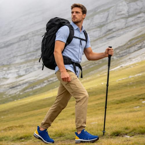 Image of Mishansha Running Shoes for Men Sneakers Air Cushion Walking Shoes Comfortable Tennis Shoes Breathable Trail Running Shoes US Men 7-15