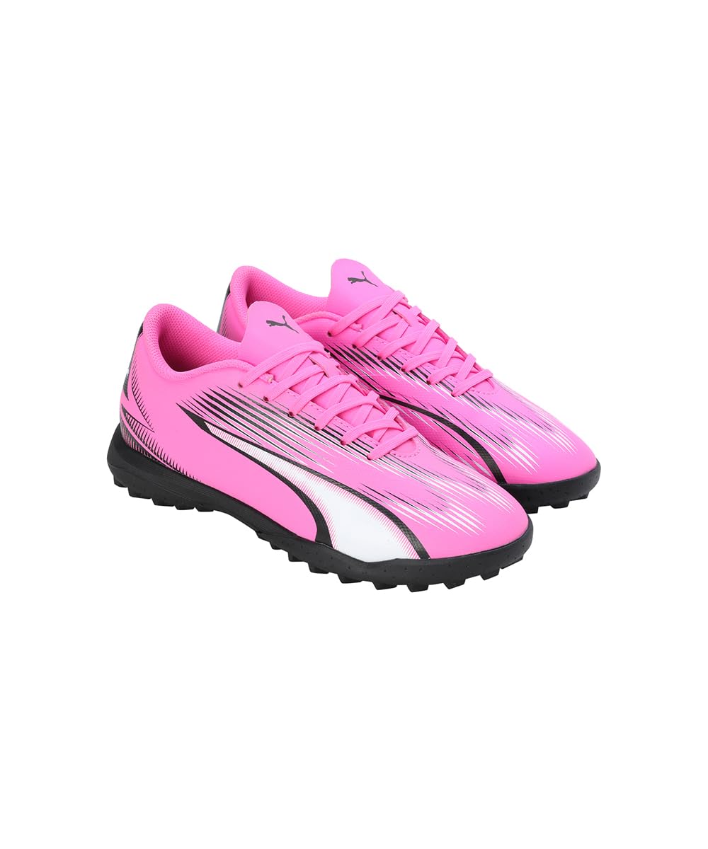 Puma Unisex Youth Ultra Play Tt Jr Soccer Shoes, Poison Pink-Puma White-Puma Black, 30 EU