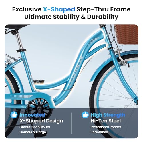 RegalRider Step-Through Beach Cruiser