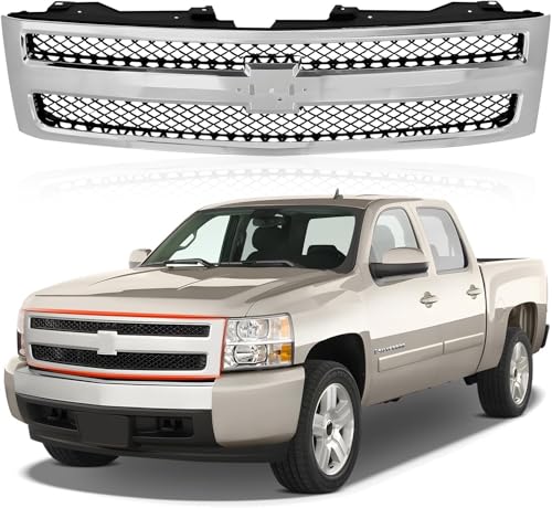 New Grille Plastic Chrome Shell/Black Insert Factory