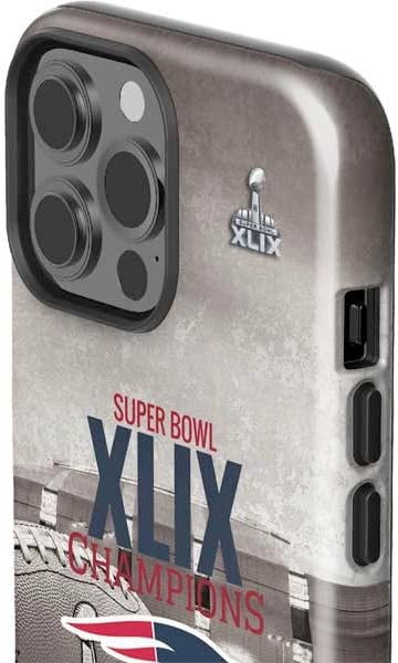 Skinit Impact Phone Case Compatible with iPhone 14 Pro Max - Officially Licensed NFL Patriots Super Bowl XLIX Champs Design