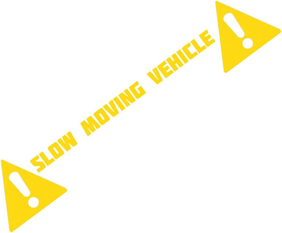 Slow Moving Vehicle Decal (Yellow)