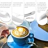 Spice Pen for Electrical Coffee Art for Latter &Food,DIY a Variety of Special Creative Pattern with All Natural Materials-Coffee Grounds, Cocoa Powder, Ground Sugar (White)