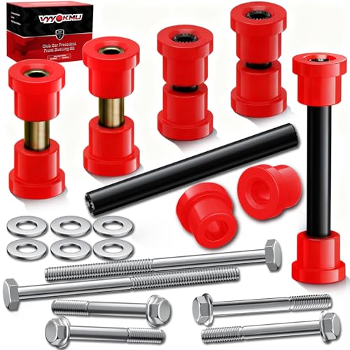 VYYOKMU Club Car Precedent Front Bushing Kit with Screw Bolt Golf Cart Front Lower Spring & Front Upper A Arm Bushings and Sleeves for 2004-UP Club Car Precedent Club Car Bushing Kit OEM# 102289901